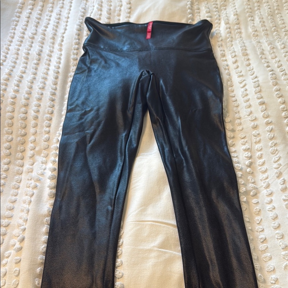 Black Faux Leather Leggings